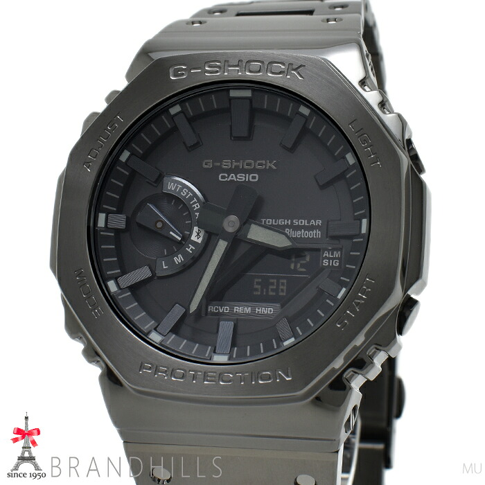 カシオ G-SHOCK ウオッチ 盛りだくさん金属元素 2100 続きもの ソーラー Bluetooth 移動性繋がり SS GM-B2100BD-1AJF CASIO 美品 【中古】