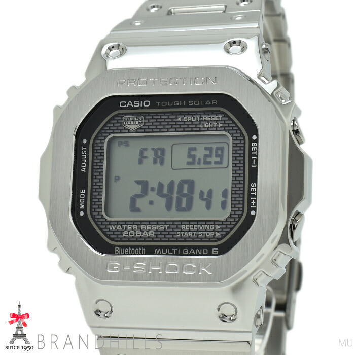 カシオ G-SHOCK ウオッチ メンズ 盛りだくさん金属元素 ソーラー電磁波 移動性繋がり デジタル SS GMW-B5000D-1JF CASIO 未当て嵌める品 【中古】
