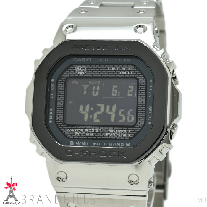 カシオ G-SHOCK ウォッチ メンズ 盛りだくさん金属元素 ソーラー電磁波 移動性繋がり デジタル SS GMW-B5000BT-1JF CASIO 未当て嵌める品 【中古】