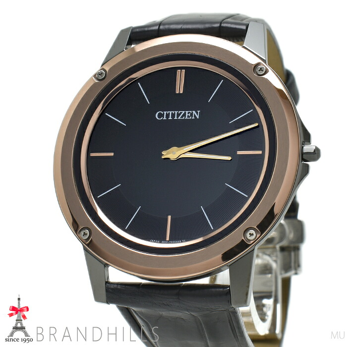 シチズン ウオッチ メンズ エコ運転 一 SS サーメット クロコダイルレザー AR5025-08E 8826-T023452 CITIZEN 極美品 【中古】