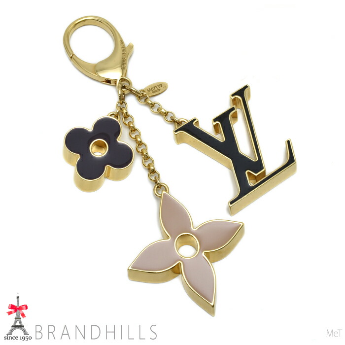 ルイヴィトン 御徒面子惹き付ける レディース フルール ドゥ モノグラム キーホルダー M67119 LOUIS VUITTON 良品 【中古】