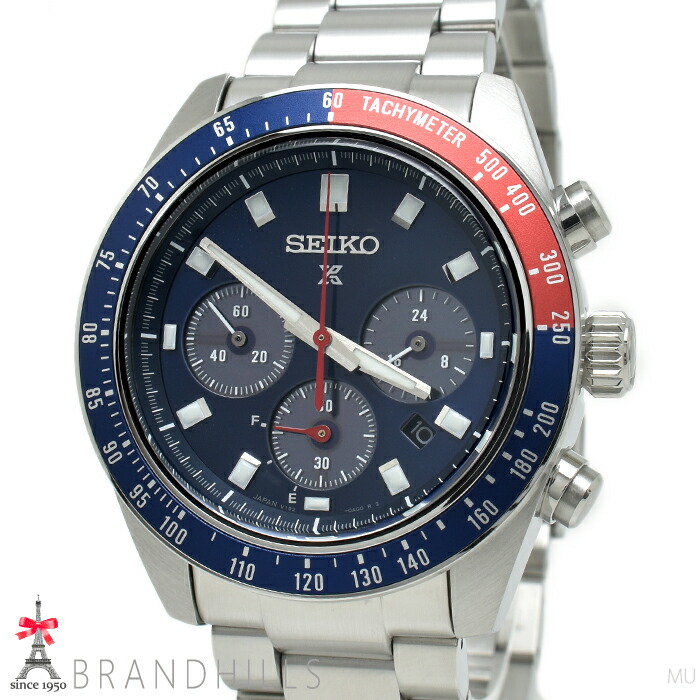 セイコー 腕時計 メンズ プロスペックス スピードタイマー ソーラー クロノグラフ SS SBDL097 V192-0AH0 SEIKO 極美品 【中古】｜ブランドヒルズ店