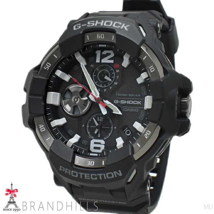 カシオ G-SHOCK グラビティマスター ソーラー Bluetooth モバイルリンク カーボン 樹脂 SS GR-B300-1AJF CASIO ほぼ未使用 【中古】｜ブランドヒルズ店