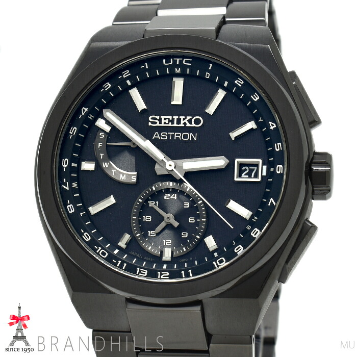 セイコー 腕時計 メンズ アストロン ネクスター ソーラー電波 チタン ブラック文字盤 SBXY087 8B63-0BH0 SEIKO 極美品 【中古】｜ブランドヒルズ店