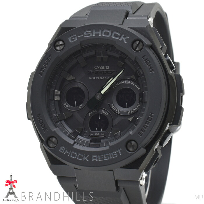 カシオ G-SHOCK 腕時計 メンズ G-STEEL Mid Size シリーズ ソーラー電波 樹脂 SS GST-W300G-1A1JF CASIO ほぼ未使用 【中古】｜ブランドヒルズ店