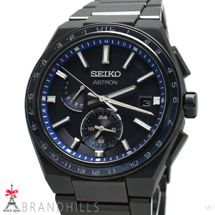セイコー 腕時計 メンズ アストロン ネクスター ソーラー電波 チタン ブラック文字盤 SBXY041 8B63-0BB0 SEIKO 極美品 【中古】｜ブランドヒルズ店