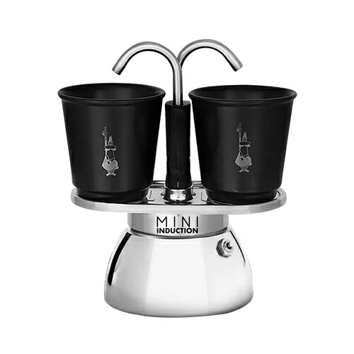 BIALETTI ビアレッティ ミニエキスプレス インダクション 2カップ ブラック（エスプレッソカップ付）｜ブランディングコーヒー