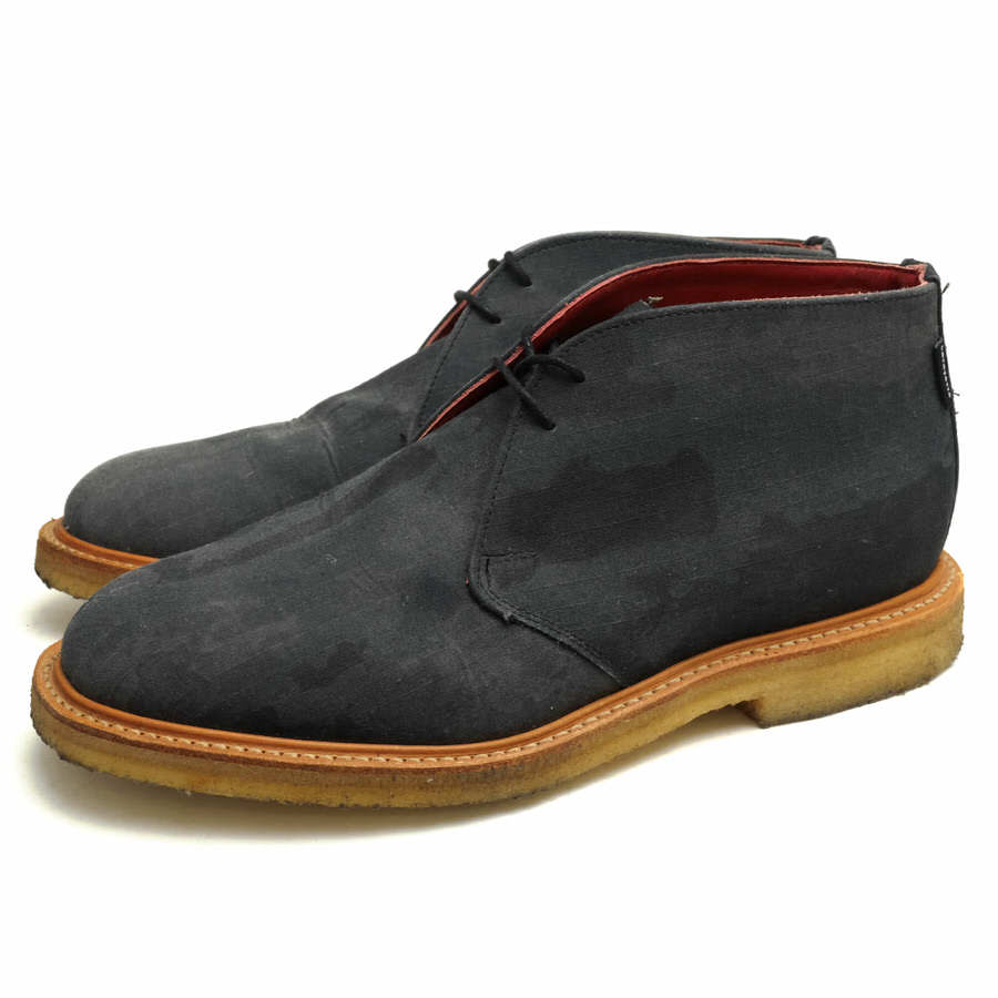 Mark McNairy チャッカブーツ マークマクナイリー LFT14AW04 LE CAMO DESERT BOOTS Lafayette リップストップ グッドイヤーウェルト製法 クレープソール 迷彩・カモフラージュ柄 【中古】