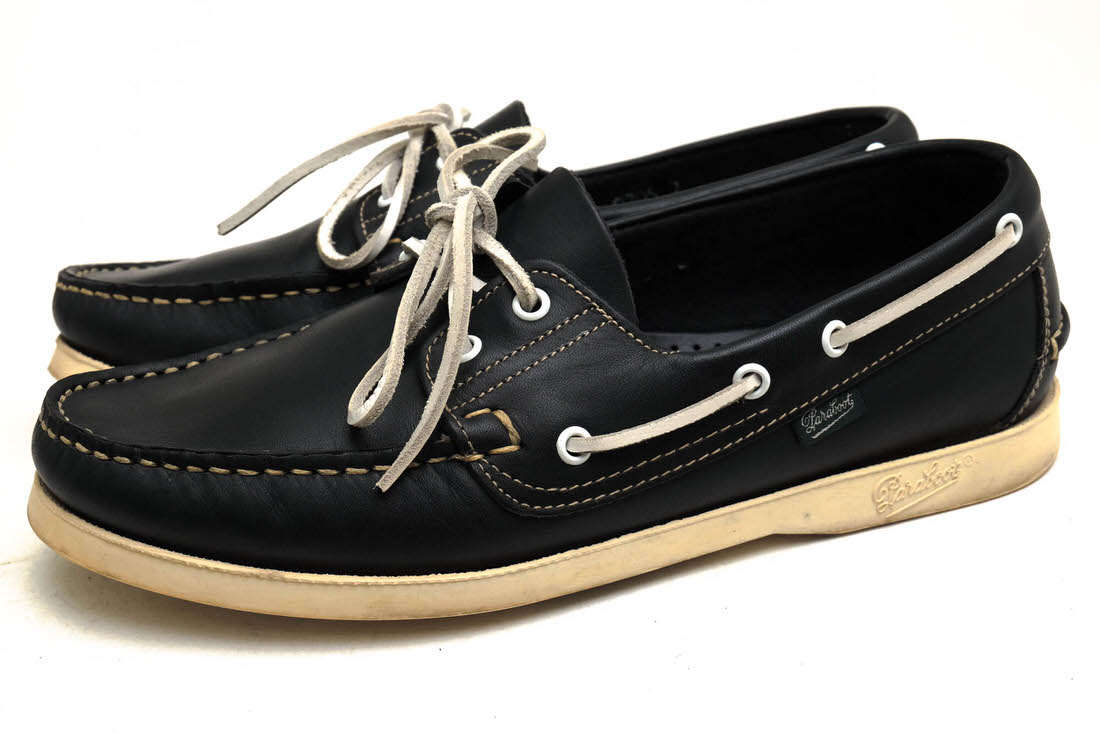 Paraboot 甲板シューズ パラブーツ BARTH 篇什 牛皮 MARINE心魂 スリッポン モカシン 定番 【中古】