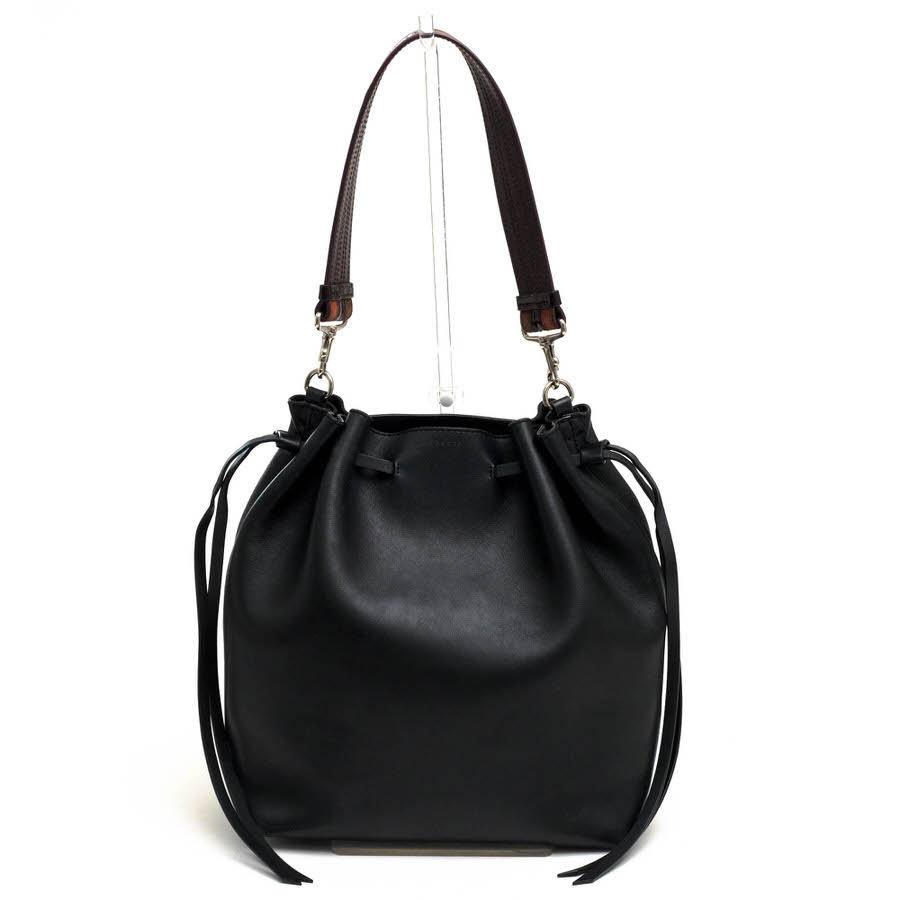 theory ショルダーバッグ セオリー 5360101 Linden URBAN DRAWSTRING リンデン 牛革 巾着型バケットバッグ 2WAY ショルダーバッグ 【中古】