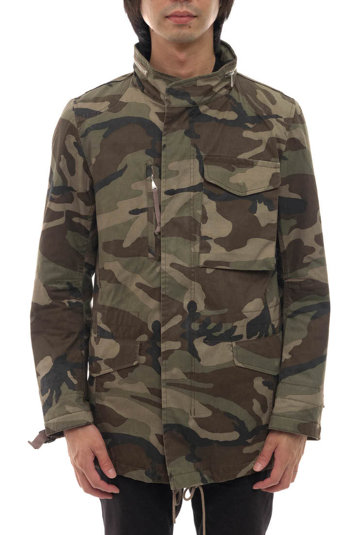nonnative 活動の領域上衣 ノン原住民 NN-J3001 TROOPER JACKET COTTON ARMY CLOTH WITH WINDSTOPPER 2L CAMO  気流ストッパー ボンネット付き添い人 変装・化けの皮柄 M-65 ミリタリー 【中古】
