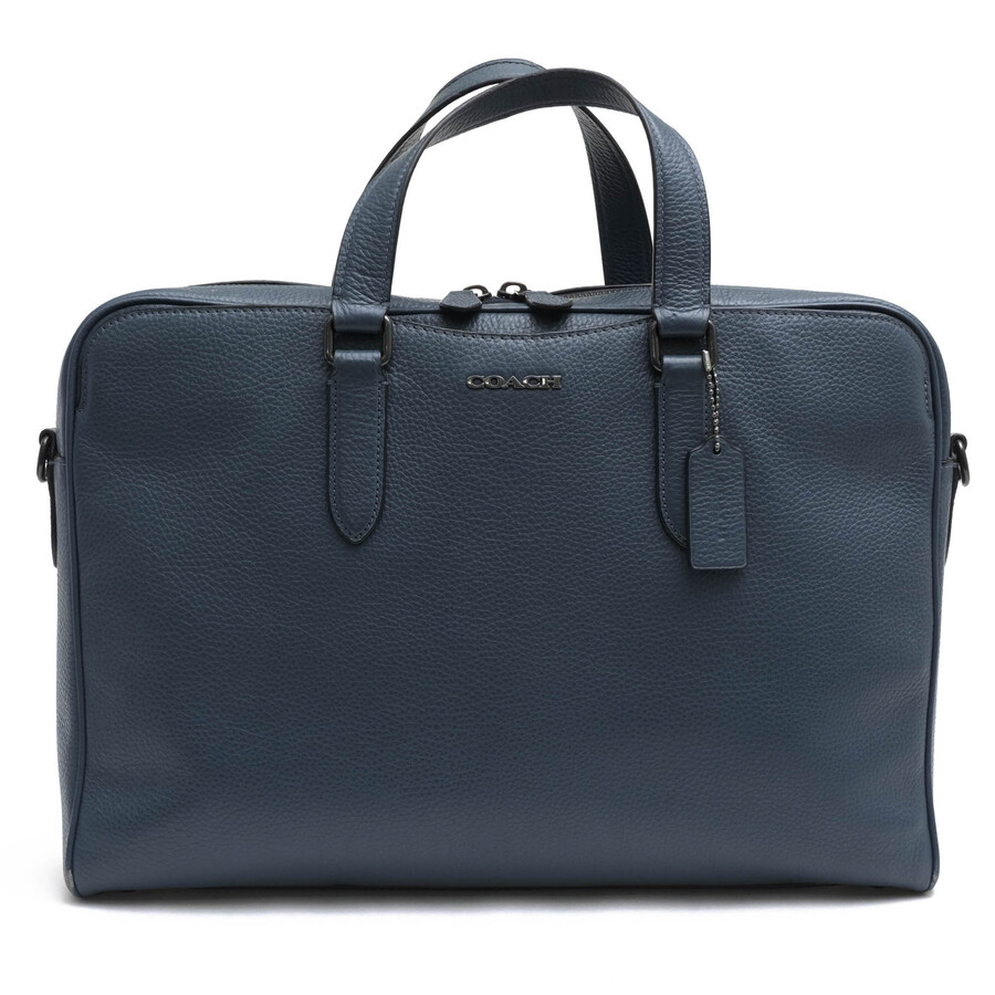 COACH ビジネスバッグ コーチ C8174 Graham Structured Brief グラハム ストラクチャード ブリーフ リファインドペブルレザー 牛革 ビジネストート シボ革 シュリンクレザー ノートPC収納可 【中古】|ブランディング