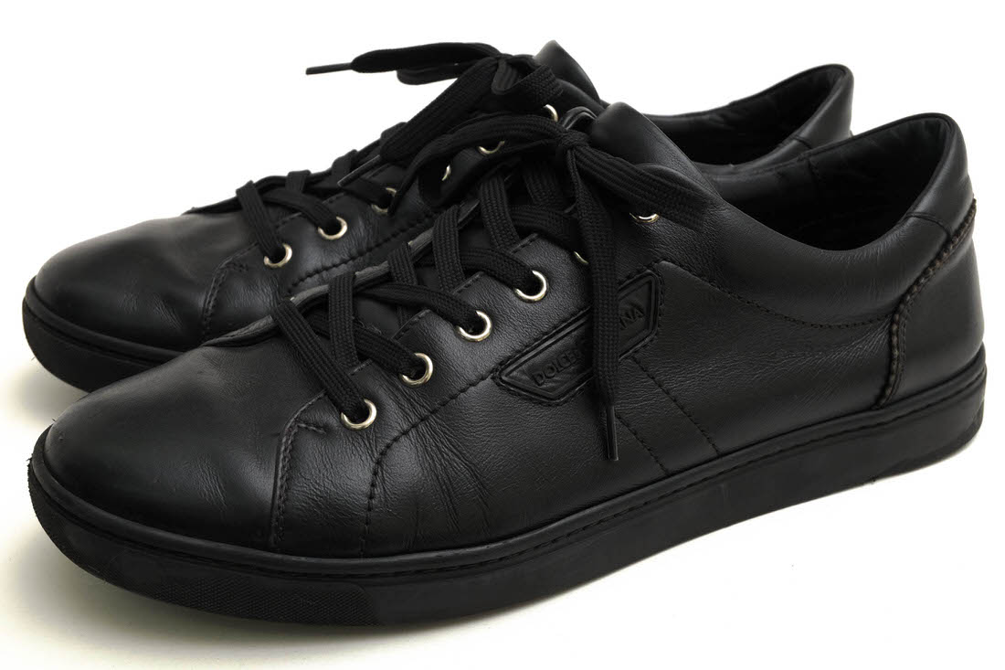 DOLCE＆GABBANA ローカットスニーカー ドルガバ CS1362 LONDON 牛革 カーフ 【中古】