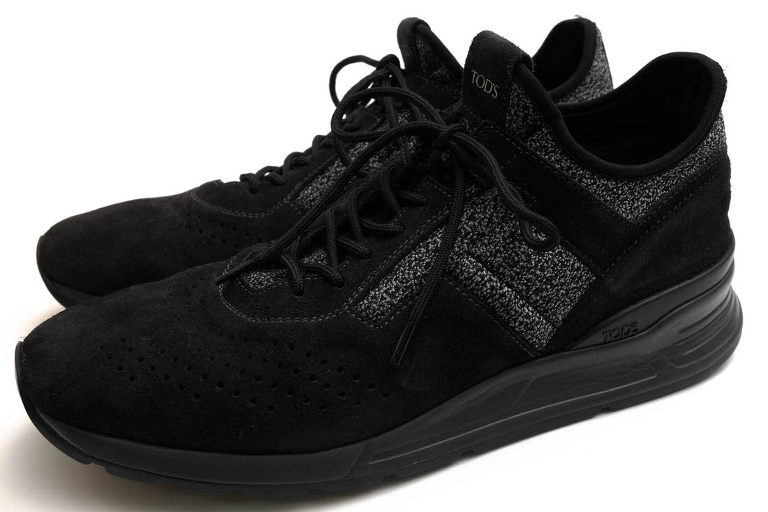 TOD ローカットスニーカー トッズ XXM69A0W920JKL56JH ALLACCIATO NEOPRENE N.SPORTIVO カーフ 牛革   【中古】