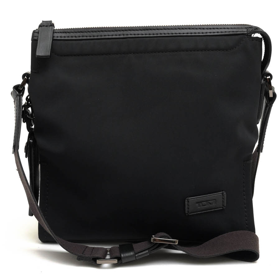 TUMI ショルダーバッグ トゥミ 66034D HARRISON SHELTON CROSSBODYハリソン シェルトン 高密度ナイロン 牛革 メッセンジャーバッグ 【中古】