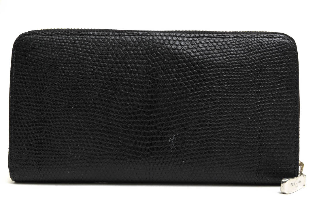 PELLE MORBIDA 長紙入れ ペッレモルビダ PMO-LI002 Barca バルカ リザードレザー 蜥蜴革  御釣り入れあり ラウンドジップ ラウンドジッパー 【中古】