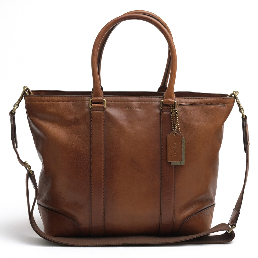 COACH トートバッグ コーチ 牛革 カーフ 2WAY ショルダーバッグ 【中古】|ブランディング