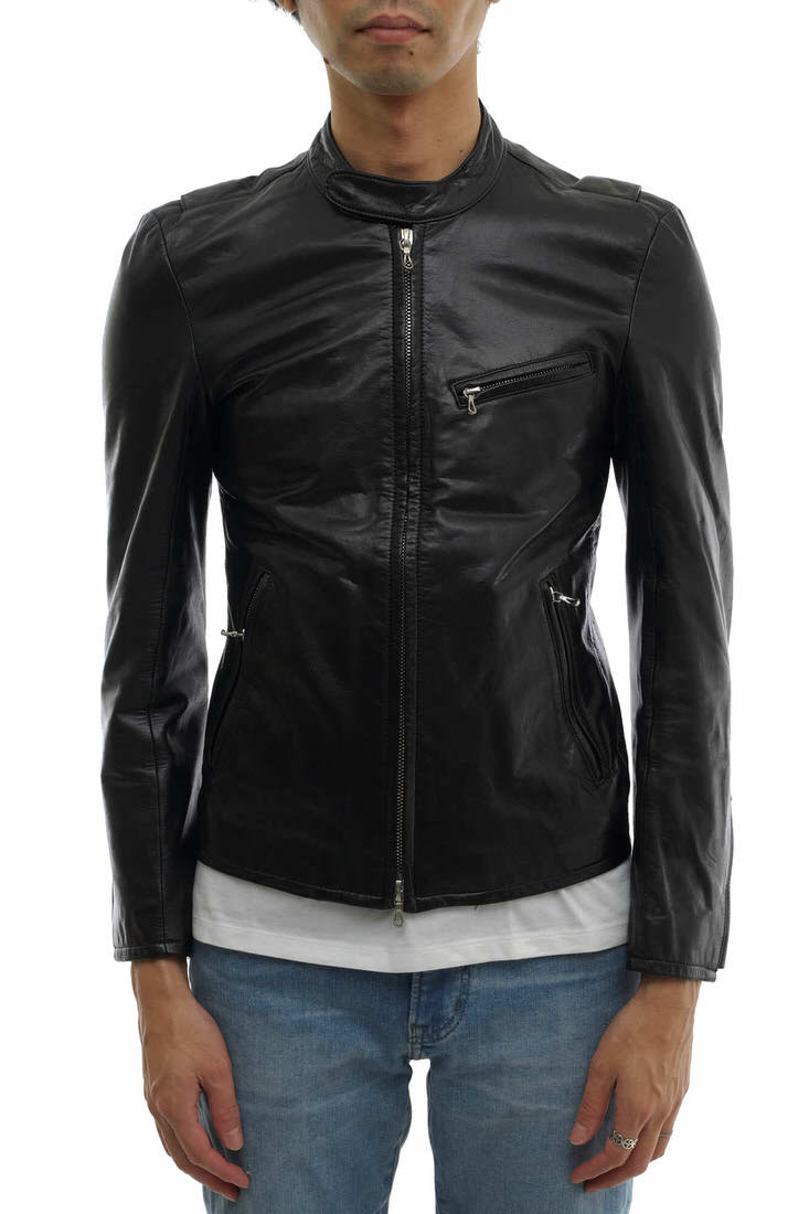 LITHIUM HOMME シングルライダース42 予約商品] LEATHER SINGLE RIDERS JACKET | レザーシングル