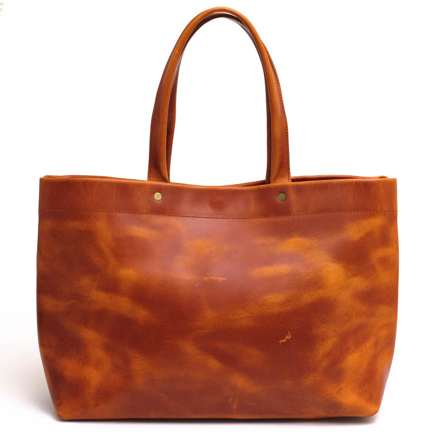 SLOW トートバッグ のろ臭い 49S142G HERBIE OPEN TOTE BAG 山陽社製フルベジタブルタンニングレザー 牛皮  肩かけ 一ショルダーバッグ 【中古】