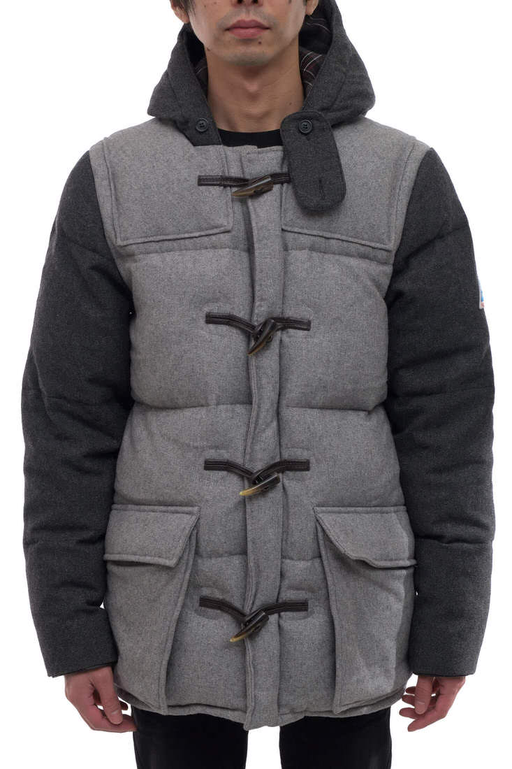 Cape HEIGHTS ダウンジャケット ケープハイツ Landis WOOL ビームス BEAMS別注 バイカラー フード付き 中綿 【中古】｜ブランディング