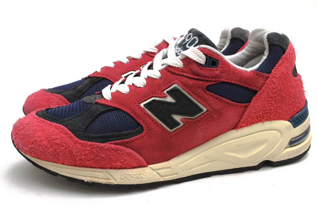 NEW BALANCE ローカットスニーカー ニューバランス M990V2 天然皮革 ENCAP、ABZORB搭載 【中古】