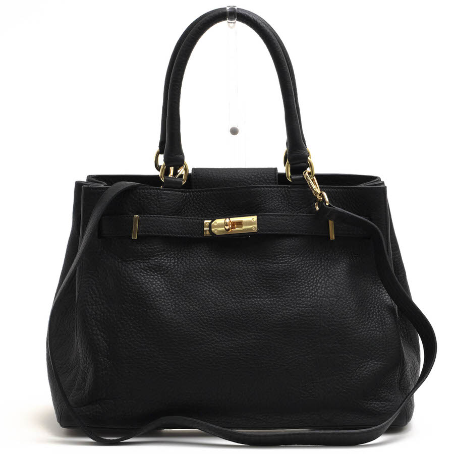 PAOLA NUTTI トートバッグ パオラヌッティ 21092210004930 Spick \u0026 Span別注モデル  2WAY ショルダーバッグ シボ革 シュリンクレザー 【中古】