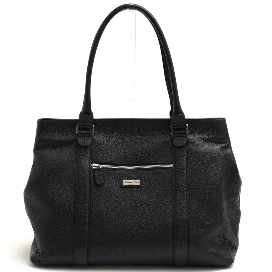 Andrea Rossi トートバッグ アンドレアロッシ AL20101 Alce アルチェ デュプイ社アルチェレザー 牛皮 子ウシ  シボ革 シュリンクレザー 【中古】