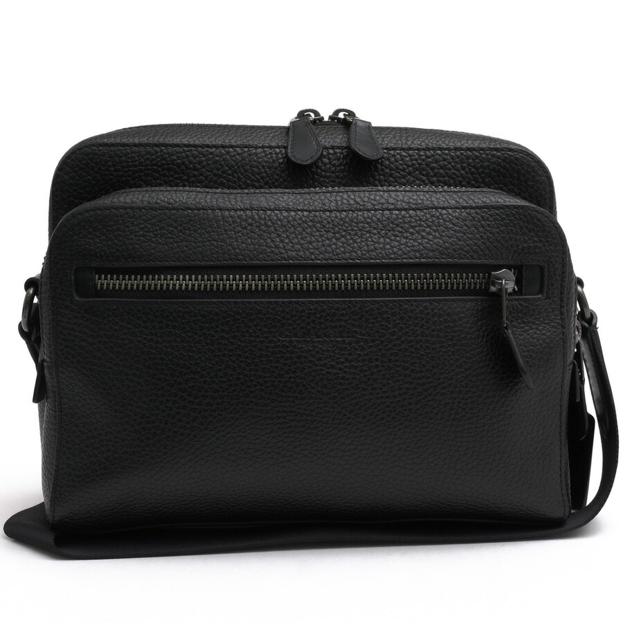 COACH ショルダーバッグ コーチ 91484 West Camera Bag ペブルドレザー 牛革 カメラバッグ シボ革 シュリンクレザー ボディバッグ 【中古】|ブランディング