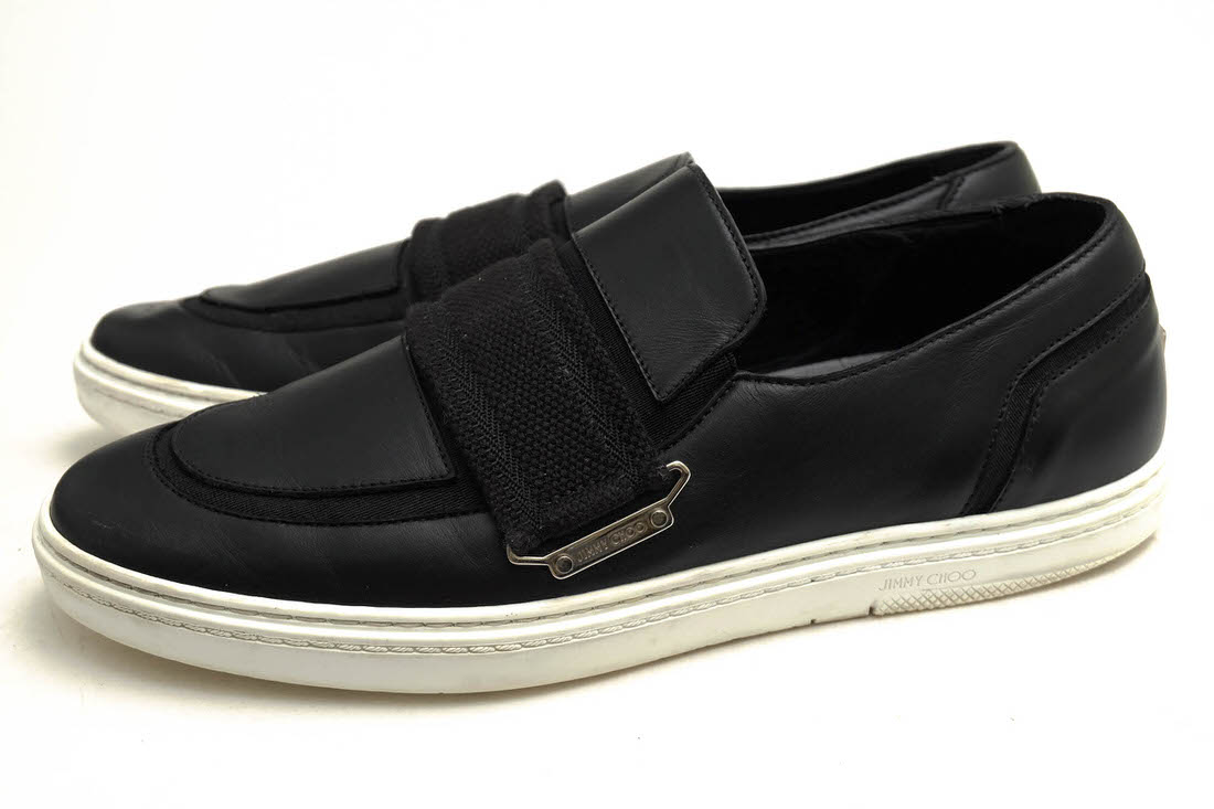 Jimmy Choo ローカットスニーカー ジミーチュウ カーフ 牛革 スリッポン スタッズ 【中古】｜ブランディング