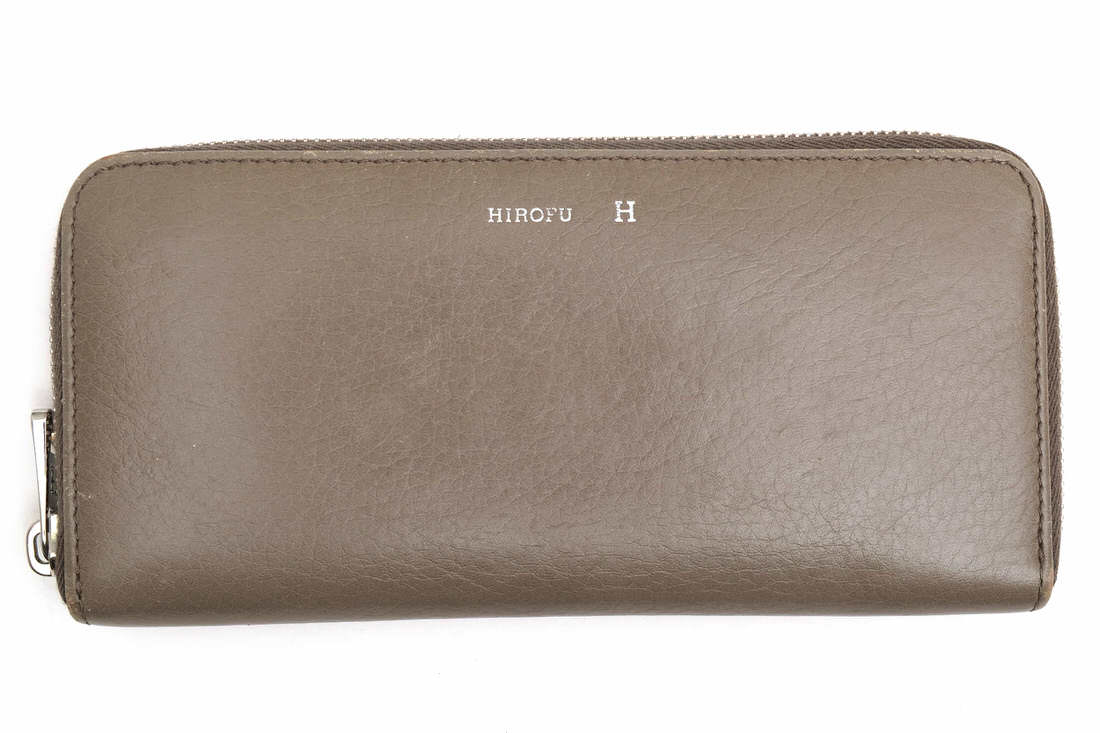 楽天市場】ヒロフ HIROFU 財布 長財布 ブラウン 茶 レザー ロゴ 札入れ