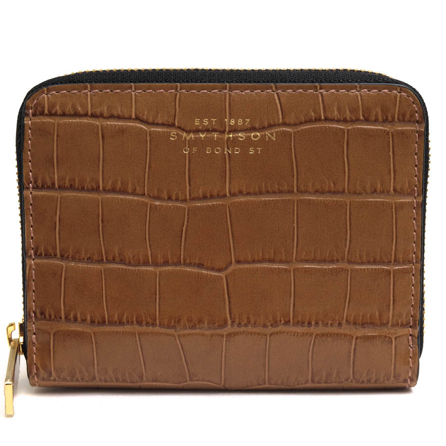 SMYTHSON クロコダイルレザー 名刺入れ Smythson SMYTHSON スマイソン カードケース MARA FOLDED C/CASE