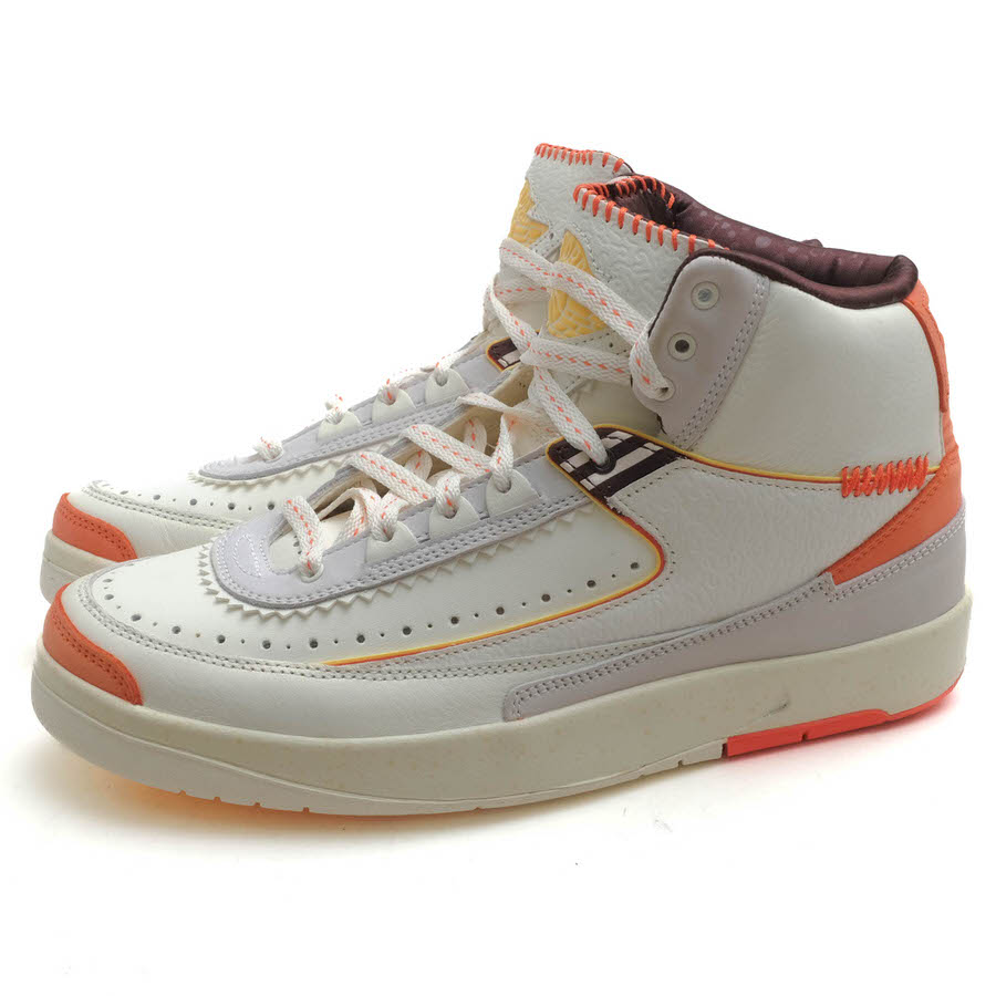 NIKE ハイカットスニーカー ナイキ DO5254-180 Air Jordan 2 High United Youth National エアジョーダン2 ご機嫌 ユナイテッド 若い者 国家的 MAISON CHATEAU ROUGE 住み家 城郭建築 頬べに   【中古】
