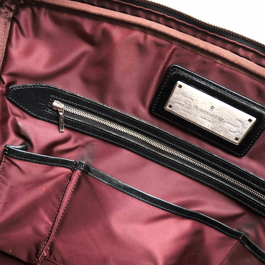 Bravura Del ビジネスバッグ T Bravura ビジネスバッグ ブリーフケース デル T ビジネスバッグ ブラビューラ Del J ティ ビジネスブリーフ J T S フルオープン Pvc ポリ塩化ビニル加工 中古 ブランディング