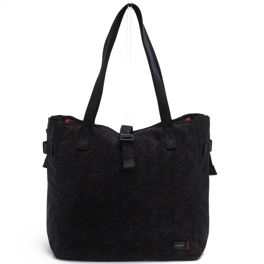 PORTER トートバッグ ボーイ 吉田嚢  Missoni ミッソーニ コラボモデル A4大きさ納める可 ユニ一発やる 男女兼用 【中古】