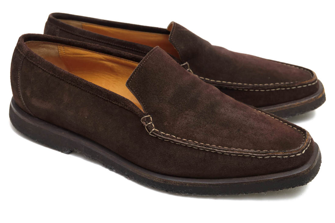 楽天市場 Hermes ヴァンプローファー エルメス 牛革 クレープソール スリッポン 中古 ブランディング