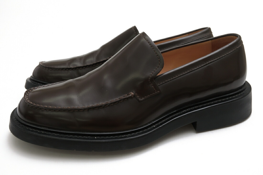 BOTTEGA VENETA ヴァンプローファー ボッテガヴェネタ 651313 V00H0 The Level Loafer Tokyo Brush カーフレザー 牛皮 ラバーソール スリッポン 【中古】