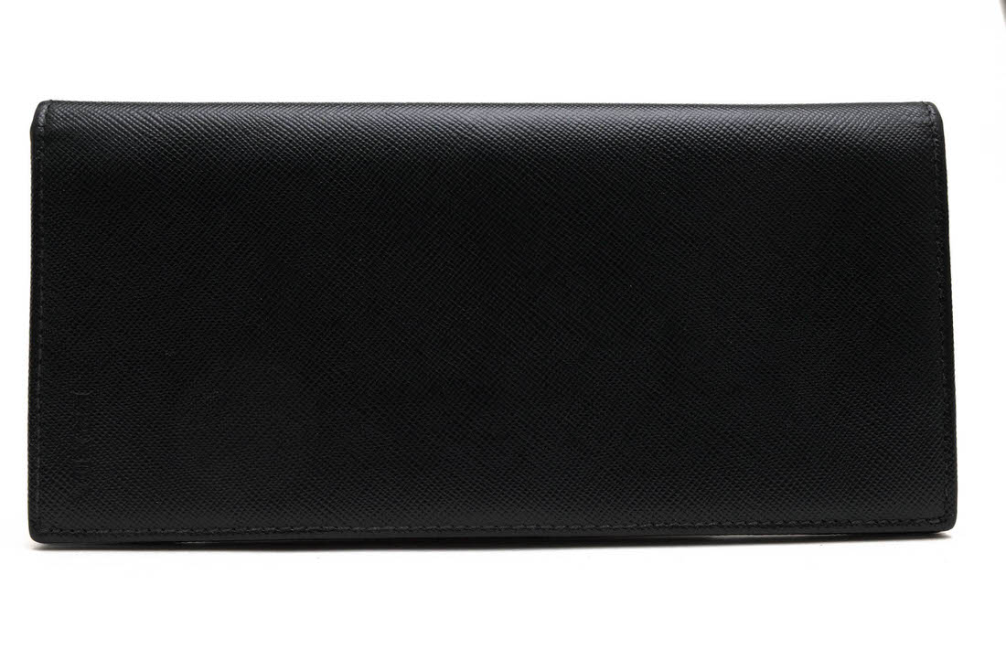 PRADA 長財布 プラダ 2MV836 PORTAF.VERTIC.GRANDE サフィアーノ 牛革 小銭入れあり 二つ折り 定番 【中古】｜ブランディング