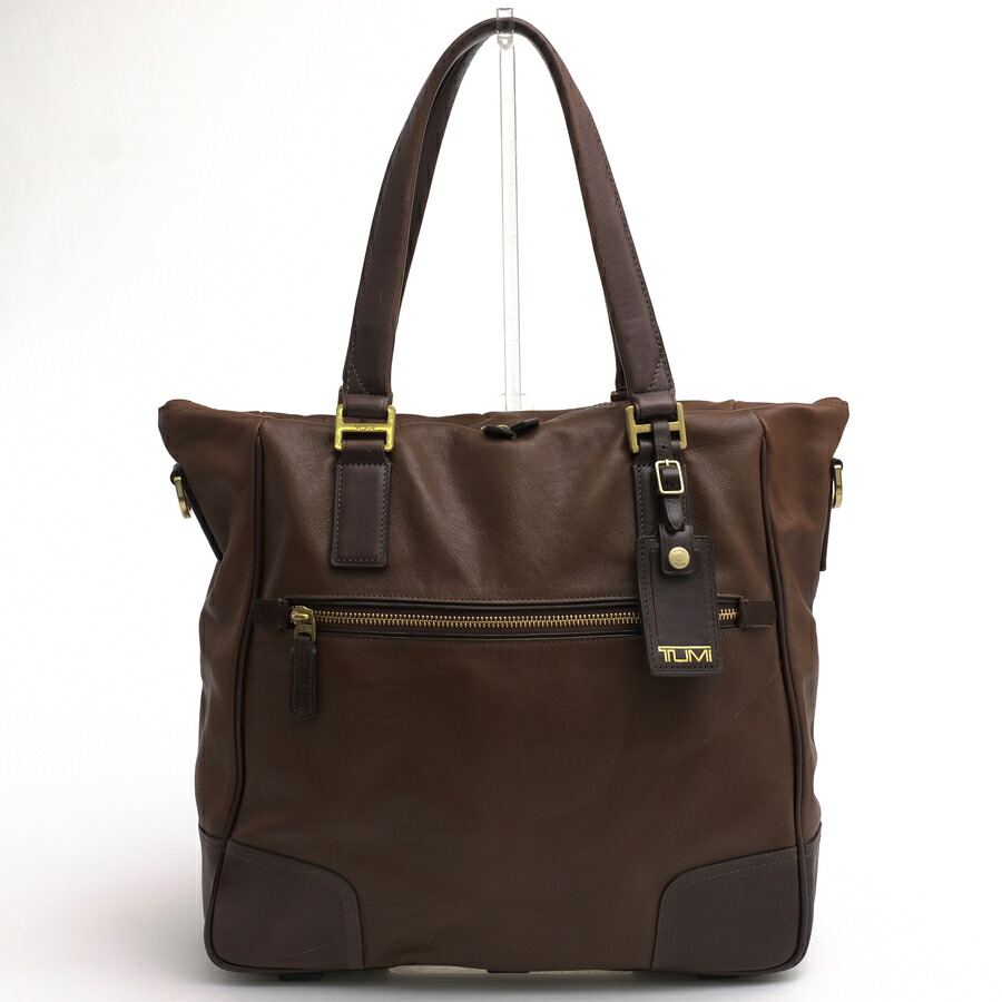 TUMI トートバッグ トゥミ 68592B Beacon Hill Phillips Tote ビーコンヒル フィリップス 牛革 【中古】|ブランディング