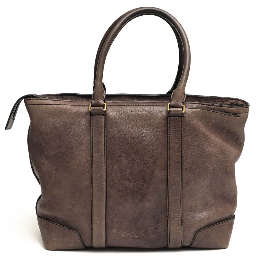 COACH トートバッグ コーチ職 71099 BLEECKER BUSINESS TOTE IN PEBBLE LEATHER ブリーカー ビジネストート ペプルドレザー 牛皮  シボ革 シュリンクレザー 【中古】