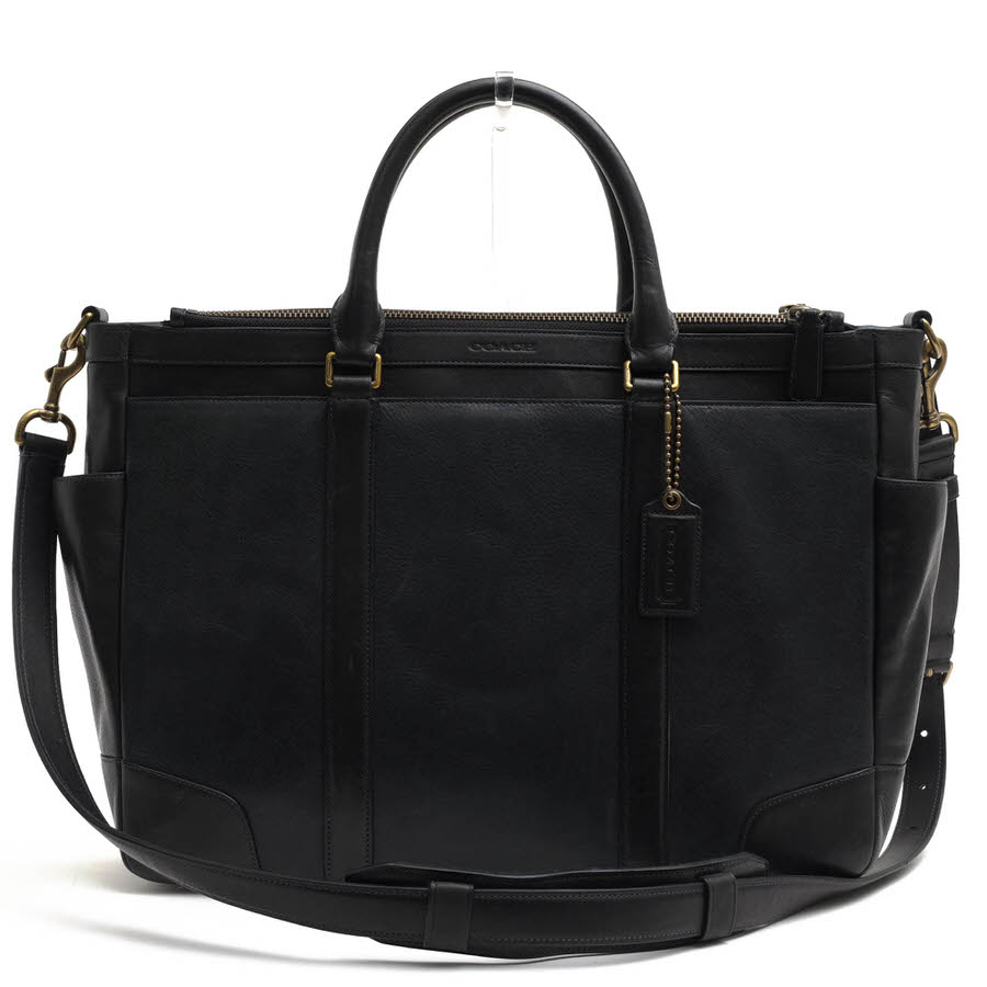 COACH ビジネスバッグ コーチ 71232 Bleecker Metropolitan Bag In Harness Leather ブリーカー メトロポリタン バッグ ハーネスレザー 牛革 カーフ 2WAY ショルダーバッグ 【中古】|ブランディング