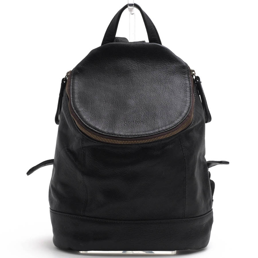 genten リュック ゲンテン 40410 GOAT NUME ゴートヌメ 山羊革 ゴートスキン デイパック シボ革 シュリンクレザー 【中古】