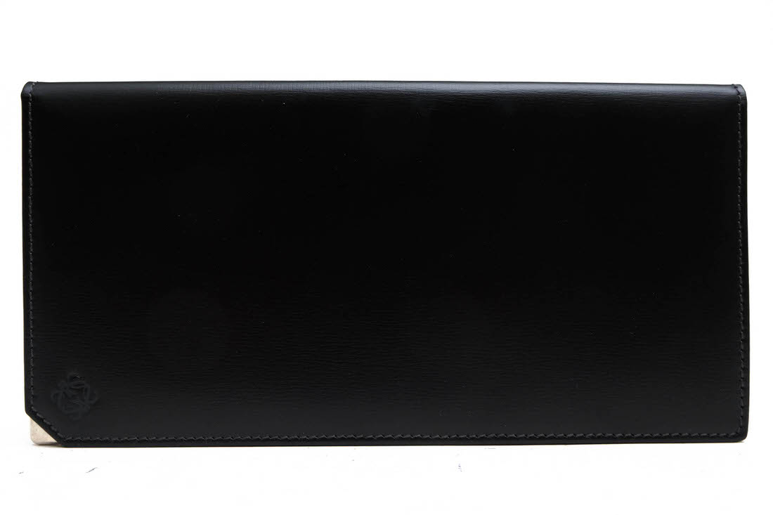 楽天市場】ロエベ 財布 長札入れ クロコ 札入れ マチ付き ブラック 二