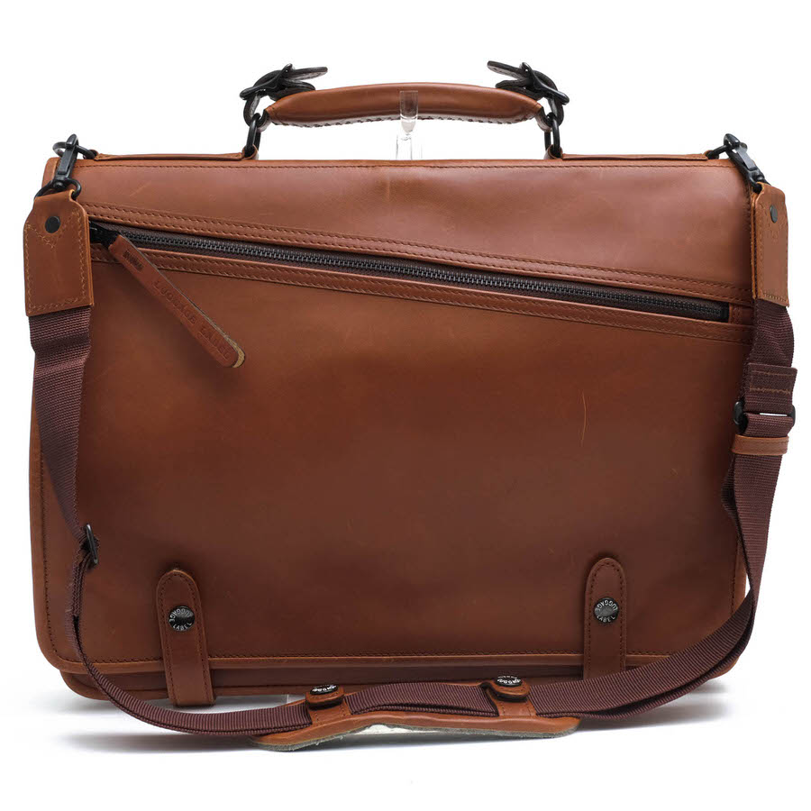 LUGGAGE LABEL ビジネスバッグ ラゲッジレーベル 吉田カバン 954-08904 DIRECT BRIEF CASE 牛ステア コンビネーション鞣し レインカバー付き 2WAY ショルダーバッグ 【中古】