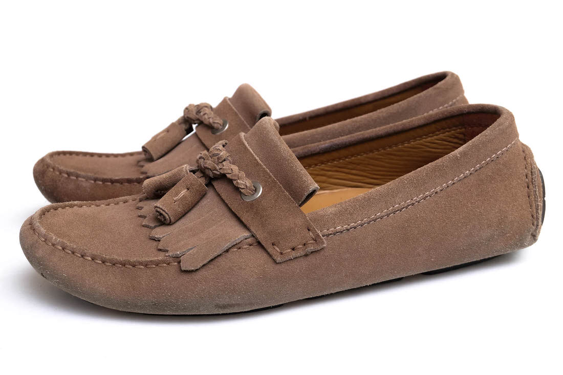 Jimmy Choo ドライビングシューズ ジミーチュウ 21.EATON.SUE タッセル スリッポン 【中古】｜ブランディング