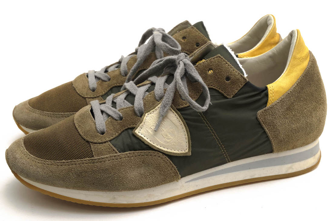 PHILIPPE MODEL ローカットスニーカー フィリップ モデル TRLU TROPEZ LOW トロペ 一部スエード 牛革 定番 【中古】|ブランディング