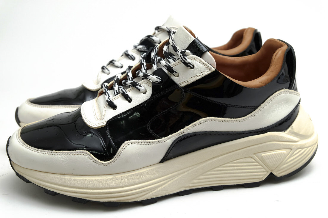 BUTTERO ローカットスニーカー ブッテロ B8581 VINCI 牛皮 ダッドスニーカー バイ色合い Vibram沓底 【中古】 靴-メンズ靴