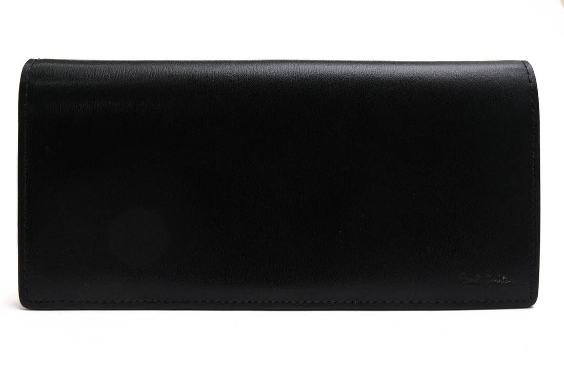 Paul Smith 長財布 ポールスミス PSN306 CITY EMBOSS WALLET シティエンボス スプリットレザー パルメラートエンボス加工  小銭入れあり 二つ折り 【中古】