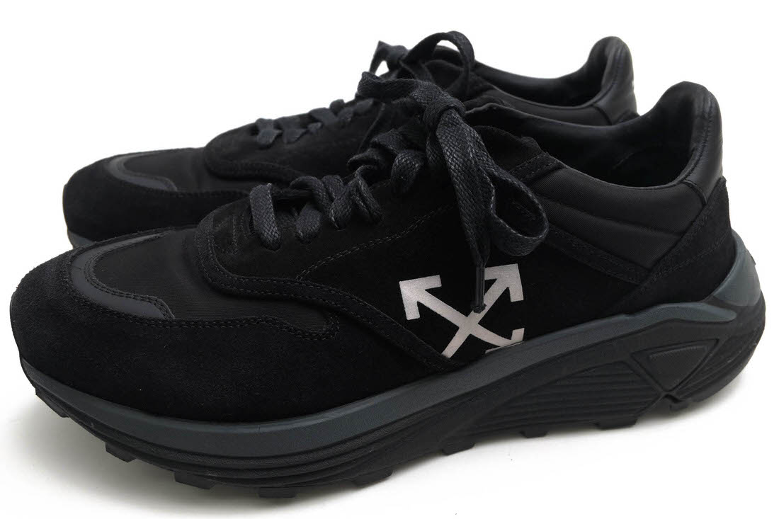 Off-White ローカットスニーカー オフホワイト OMIA047 S19 D390341001 JOGGER ジョガー 牛革 Vibramソール 【中古】