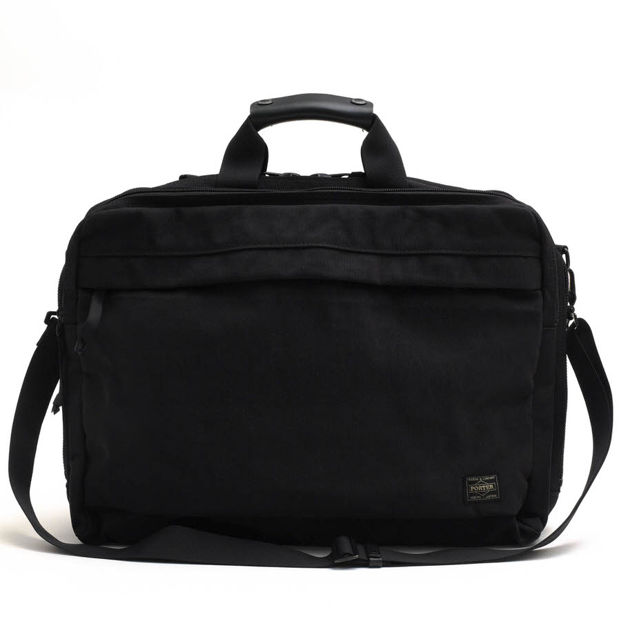 PORTER ビジネスバッグ ポーター 吉田カバン 504-08995 EINS 2WAY OVERNIGHT BRIEFCASE アインス 66ナイロン ウレタンコーティング 液流染め仕上げ オーバーナイトバッグ 2WAY ショルダーバッグ 【中古】