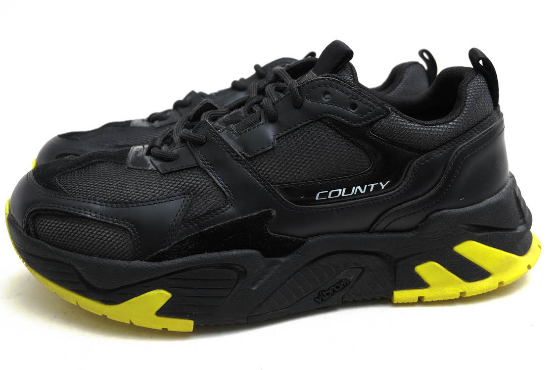 MARCELO BURLON ローカットスニーカー マルセロ ブロン C-Run 3000 牛革 カーフ Vibramソール 【中古】